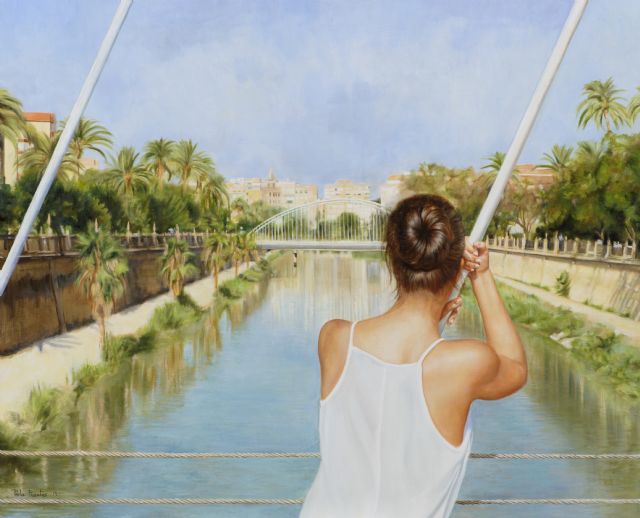 Perla Fuertes expone una muestra retrospectiva en la sala de exposiciones de la Universidad Popular de Mazarrn, Foto 3