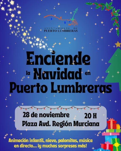 Puerto Lumbreras encenderá la Navidad el 28 de noviembre desde la plaza de la Avenida Región Murciana - 1, Foto 1