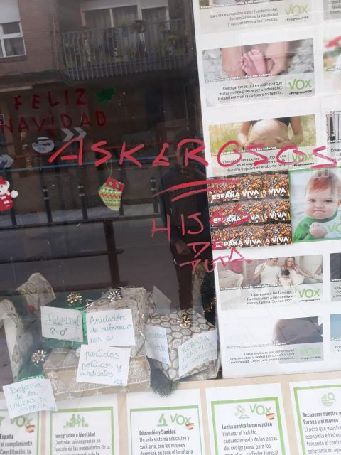 Atacan la sede de Vox Lorca - 3, Foto 3