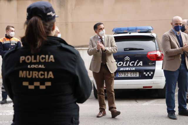 El Alcalde de Murcia agradece su trabajo a Policía Local, Bomberos y Protección Civil - 5, Foto 5