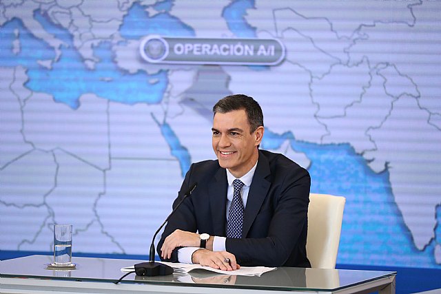 Pedro Sánchez da un mensaje a las tropas españolas en misiones humanitarias Foto: Moncloa/Fernando Calvo, Foto 1