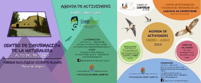 Los centros de información y visitantes del Alto del Rellano-Parque Ecológico Vicente Blanes y Las Lagunas de Campotéjar presentan su nueva programación de actividades de enero a junio de 2019 - 1, Foto 1