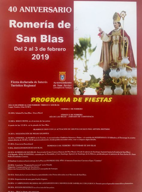 La Romería de San Blas celebra su 40 aniversario con un programa festivo del 1 al 3 de febrero - 2, Foto 2