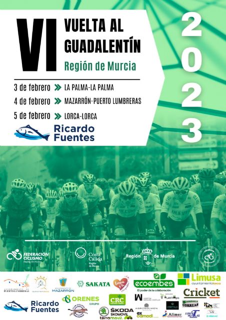 La VI Vuelta Ciclista al Guadalentín-Región de Murcia tendrá lugar del 3 al 5 de febrero y los participantes recorrerán 380 kilómetros desde Cartagena a Lorca - 1, Foto 1