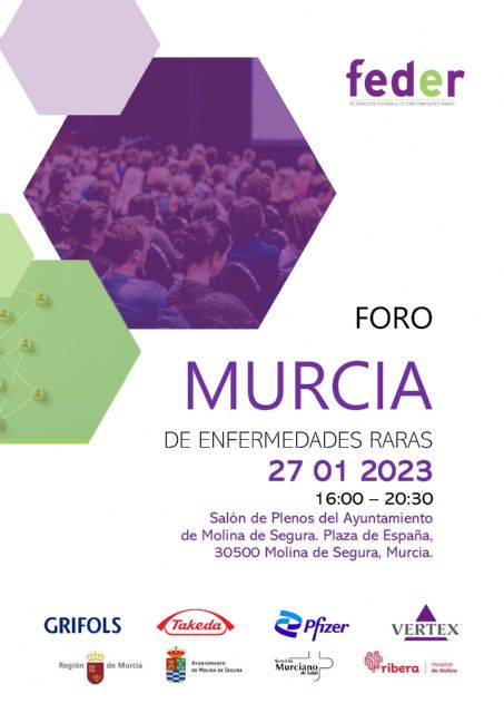 Molina de Segura acoge el VIII Foro de Enfermedades Raras Región de Murcia el viernes 27 de enero - 2, Foto 2
