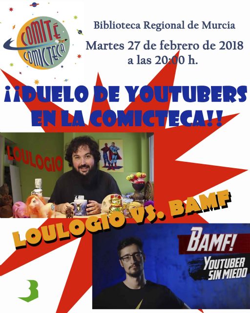La ´Comicteca´ de la Biblioteca Regional acoge un duelo de ´youtubers´ dentro de sus actividades de promoción de la lectura - 1, Foto 1