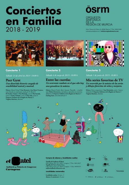 Teatro, un combate musical y sintonías de series de televisión, en la nueva temporada de Conciertos en Familia de la OSRM en El Batel - 2, Foto 2