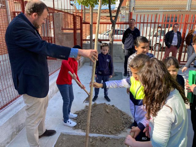 El colegio Francisco Salzillo de Los Ramos se suma a la plantación de nuevo arbolado gracias al Plan Foresta - 1, Foto 1