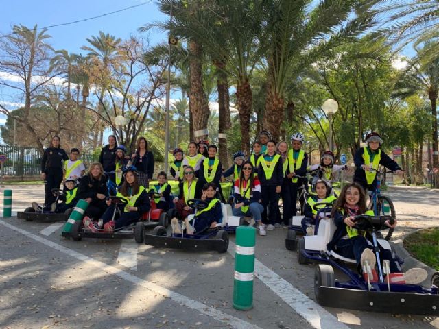 Alumnos del colegio San José de La Alberca aprenden a circular en el Parque Infantil de Tráfico - 2, Foto 2