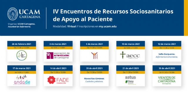 Representantes de diez colectivos disertarán en la UCAM sobre recursos sociosanitarios - 1, Foto 1