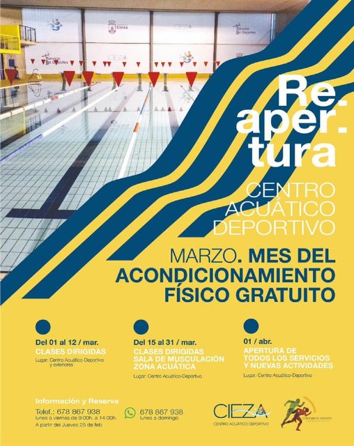 La Concejalía de Deportes anuncia un programa de acondicionamiento físico gratuito - 1, Foto 1