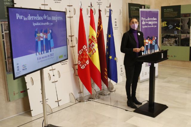 Murcia conmemora el 8M bajo el lema ´En pie por los derechos de las mujeres. Igualdad, desarrollo y paz´ - 2, Foto 2