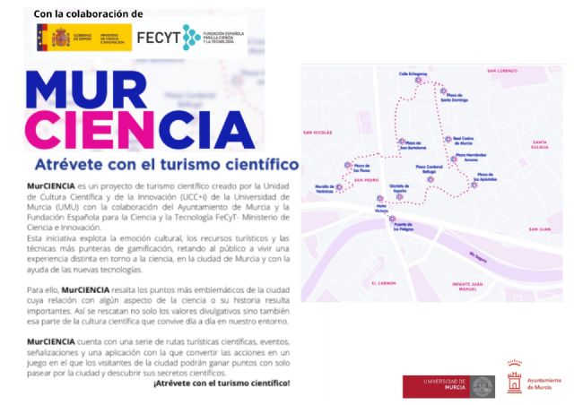Vuelven las rutas científicas de MurCiencia a la ciudad, de la mano de la UMU y el Ayuntamiento de Murcia - 1, Foto 1