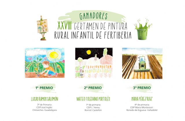 Fertiberia otorga los premios de su 28.° Certamen de Pintura Rural Infantil, que visibiliza la riqueza y compromiso ambiental del entorno agrícola - 1, Foto 1