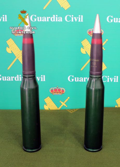 La Guardia Civil detiene en Águilas a un joven que pretendía vender munición de guerra por Internet - 1, Foto 1