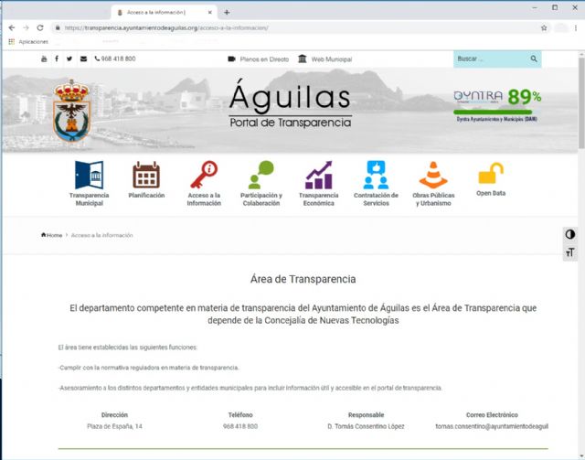 Ciudadanos Águilas recuerda a la alcaldesa que la transparencia en Águilas se ha estancado - 1, Foto 1