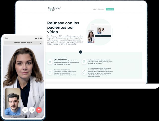 KRY lanza en España Care Connect, una plataforma gratuita que ayuda a los médicos a mantener el contacto con sus pacientes en el contexto del COVID-19 - 1, Foto 1