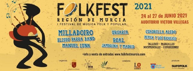 El ´FolkFest Región de Murcia´ se celebrará finalmente en junio - 1, Foto 1