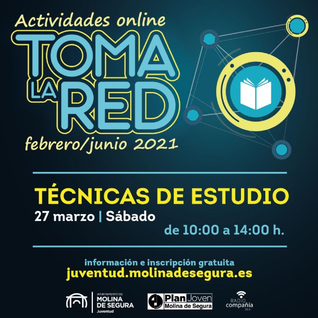 La Concejalía de Juventud de Molina de Segura organiza el sábado 27 de marzo un curso online de técnicas de estudio - 1, Foto 1