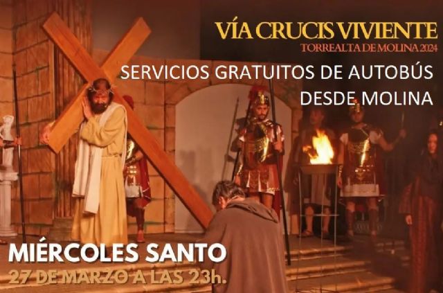 El Vía Crucis Viviente de La Torrealta de Molina se representa el Miércoles Santo 27 de marzo - 2, Foto 2