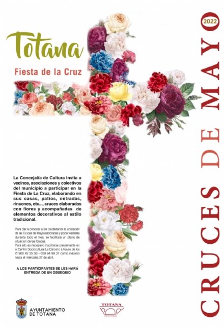 La Concejalía de Cultura hace un llamamiento a la ciudadanía para participar en la I edición de las Cruces de Mayo de Totana, Foto 2