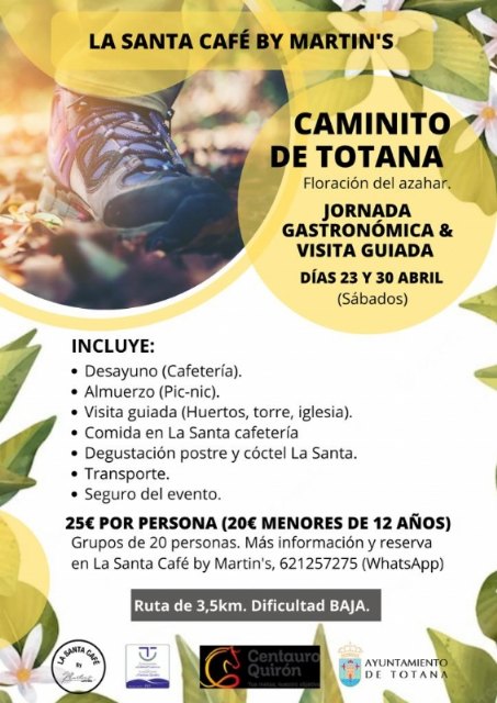Se organiza Caminito de Totana, la iniciativa turística y culinaria que tendrá lugar los días 23 y 30 de abril, Foto 2
