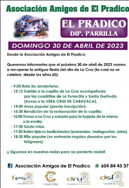 La Asociación de Amigos de El Pradico recupera la antigua fiesta del Día de La Cruz con una amplia programación de actividades el próximo domingo, 30 de abril - 1, Foto 1