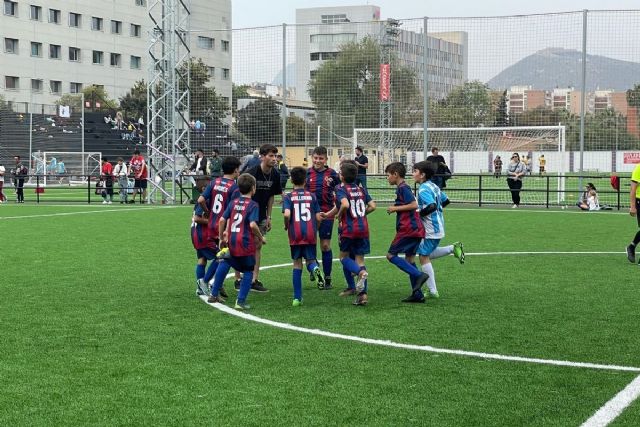 A.D. Franciscanos, F.C. Cartagena, Los Belones y Evangélico F.C. apuntan al play off al título de alevines B - 1, Foto 1