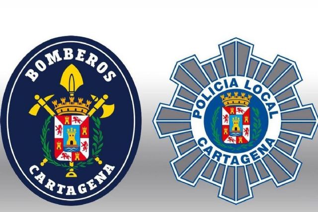 Bomberos y Policía Local de Cartagena participan el miércoles en un simulacro de incendio en la estación de servicio de Mandarache - 1, Foto 1