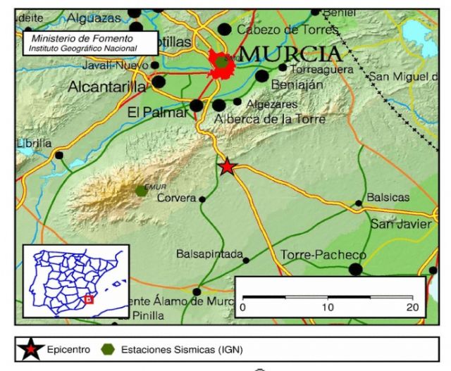 La actividad ssmica se eleva  en 24 horas en Murcia y Alhama, Foto 2