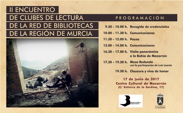 Mazarrón acogerá el segundo encuentro de clubes de lectura de la red de bibliotecas regional - 1, Foto 1