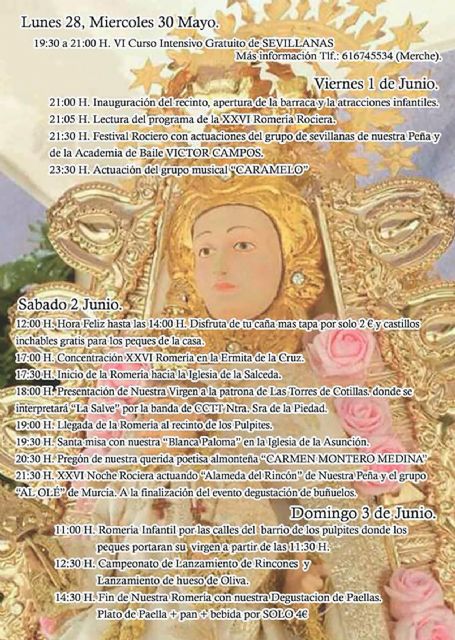 La peña 'Rincón Pulpitero' celebrará su 'XXVI Romería y Feria Rociera' - 3, Foto 3