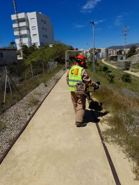 Se procede al desbroce y limpieza de la Vía Verde del Embarcadero de El Hornillo en Águilas - 4, Foto 4
