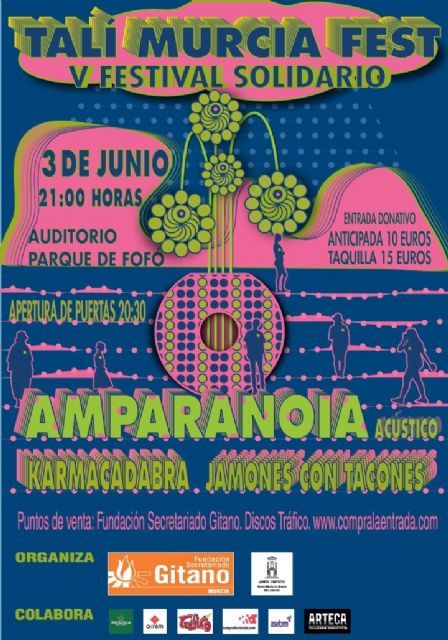 El Auditorio Parque Fofó acogerá  el quinto festival solidario 'Talí Murcia Fest' - 4, Foto 4