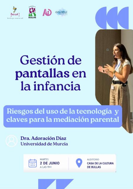 Bullas acoge una charla sobre el uso de pantallas en la infancia y la mediación parental Bullas acoge una charla sobre el uso de pantallas en la infancia y la mediación parental