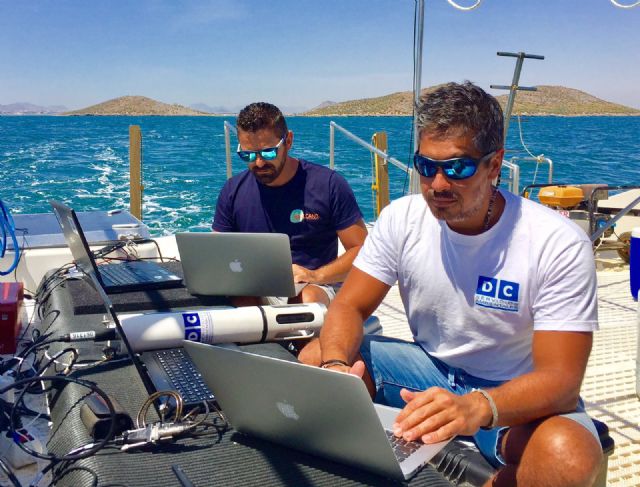 La Comunidad concluye la tercera campaña de caracterización físico-química, de corrientes y estado ecológico del Mar Menor - 1, Foto 1