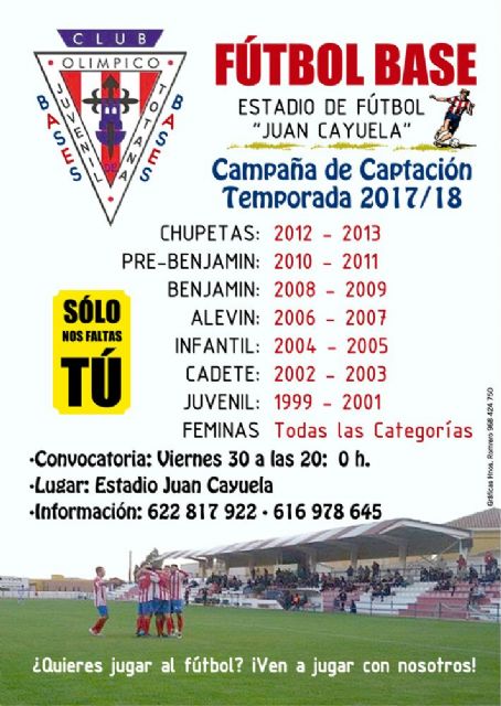 Las Bases del Olímpico de Totana organizan una jornada de puertas abiertas, que tendrá lugar el próximo viernes, Foto 1