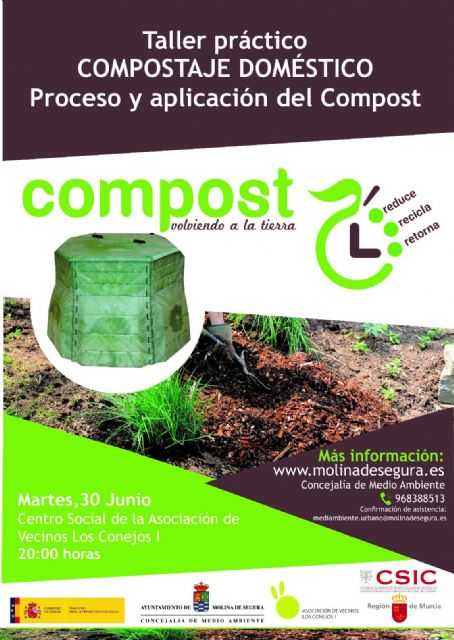El proyecto de compostaje doméstico de Molina de Segura llega a su fase final con el desarrollo del taller práctico Compostaje doméstico, proceso y aplicación del compost - 1, Foto 1