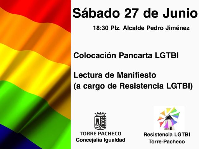 Torre Pacheco se suma a la celebración del Día Internacional del Orgullo LGTBI - 1, Foto 1