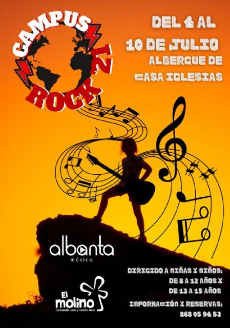 La Concejalía de Juventud anima a los jóvenes a disfrutar del Campus Rock que se celebrará del 4 al 10 de julio en el albergue municipal de Casa Iglesias - 2, Foto 2