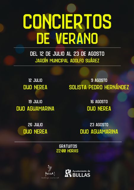 Bailes para mayores en Bullas con conciertos al aire libre los sábados de julio y agosto - 1, Foto 1