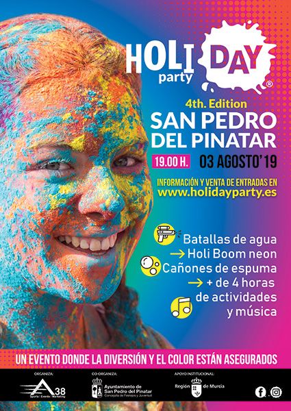 La fiesta de colores Holi Day Party vuelve este verano a San Pedro del Pinatar - 1, Foto 1