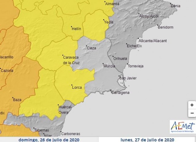 Suben las temperaturas en los próximos días, lo que hará que se activen los avisos en la Región de Murcia, Foto 1