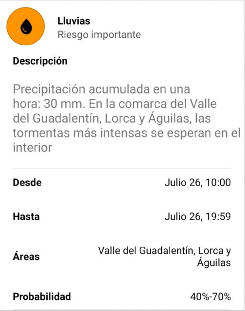 La Concejalía de Emergencias activa el PLAN ESPECIAL DE PROTECCIÓNCIVIL ANTE EL RIESGO DE INUNDACIONES EN EL MUNICIPIO DE LORCA (INUNLOR) - 1, Foto 1