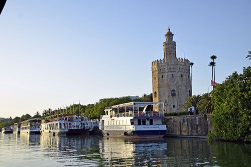 Sevilla no tiene mar pero las instituciones de marinería hispalense a la que se encomienda la gente del mar, se pasearon en un barco por el Guadalquivir por las fiestas del Carmen - 1, Foto 1