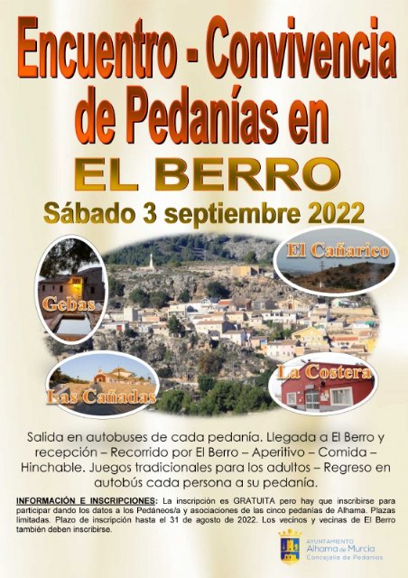 El Berro acoge un nuevo encuentro-convivencia entre pedanas, Foto 1