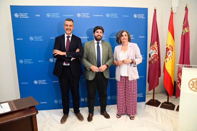 López Miras destaca el compromiso con Cartagena y la Región de Murcia del nuevo presidente del Consejo Social de la UPCT, Emilio Restoy - 2, Foto 2