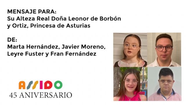 Las familias de ASSIDO proponen a Su Alteza Real la Princesa de Asturias, como Madrina y Socia de Honor con motivo de su 45&deg; aniversario - 2, Foto 2