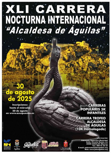 El 30 de agosto, Águilas cumple 41 ediciones de su clásica nocturna - 1, Foto 1