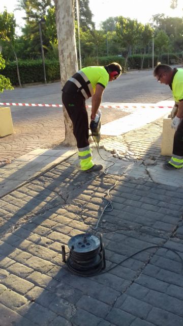Parques y Jardines mejora el entorno del recinto ferial y del Auditorio Víctor Villegas de cara a la Feria de Septiembre - 1, Foto 1